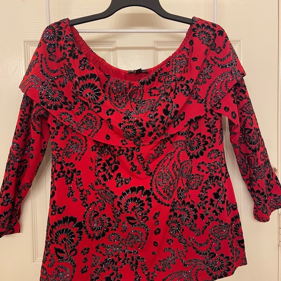 WOW !!! NWT - STUNNING EVENING TOP- OFF THE SHOULDER HOT !!  Stretch  L - Picture 12 of 16